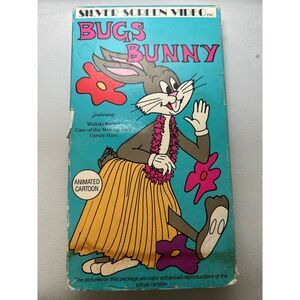 Rare~Bugs Bunny Waikiki Wabbit Silver Screen Video‎ VHS Video